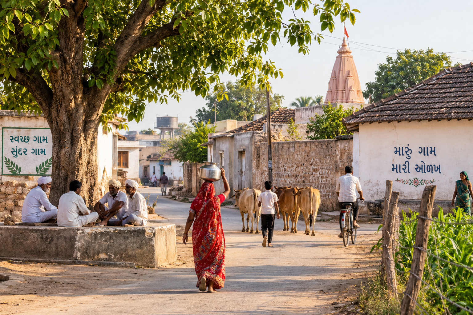Everyday village life in Palodia