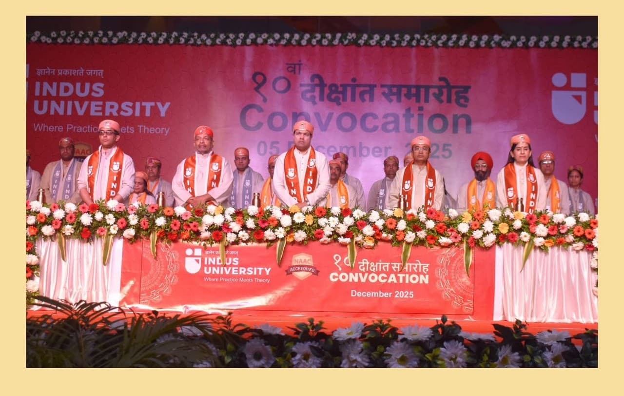 Indus University convocation — official campus photograph