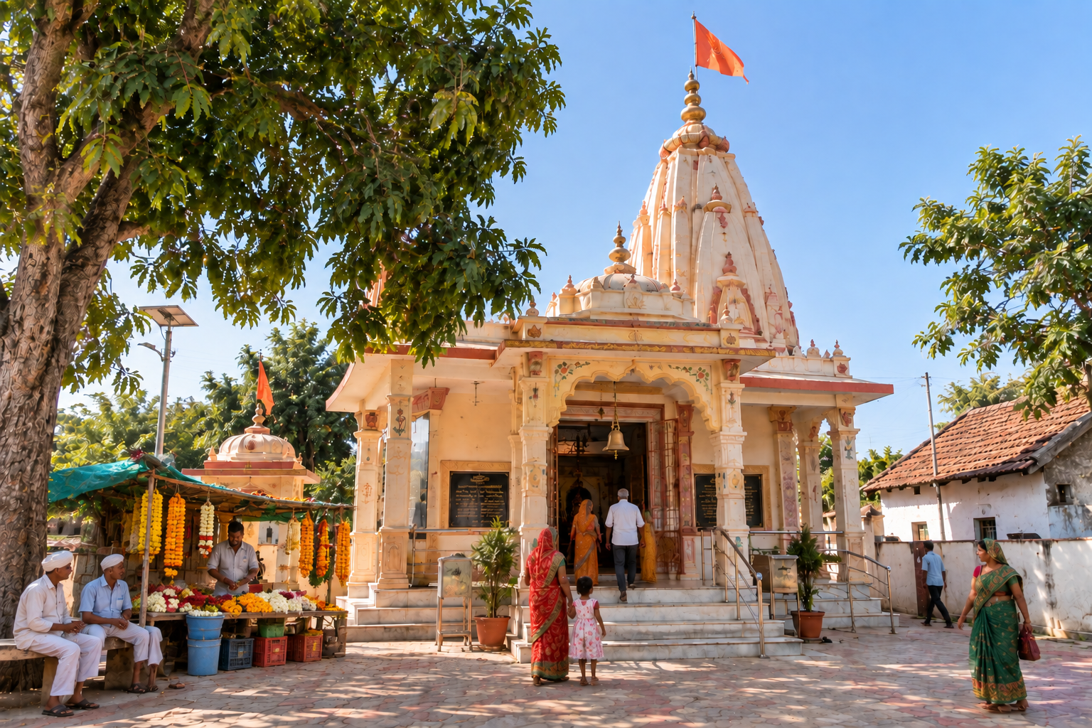 Village temple in Palodia